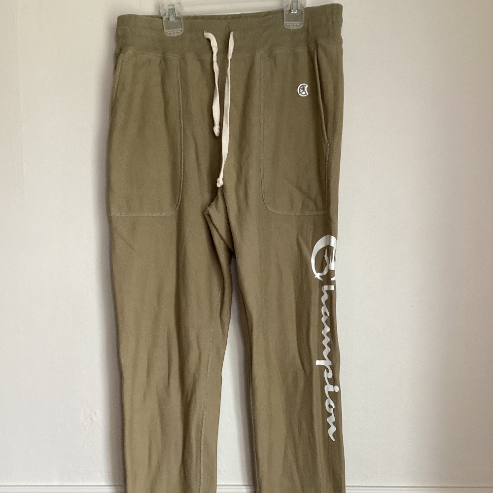 Champion Todd Snyder Sweatpants Mens Medium Large Logo Canada NY Drawstring Oliv